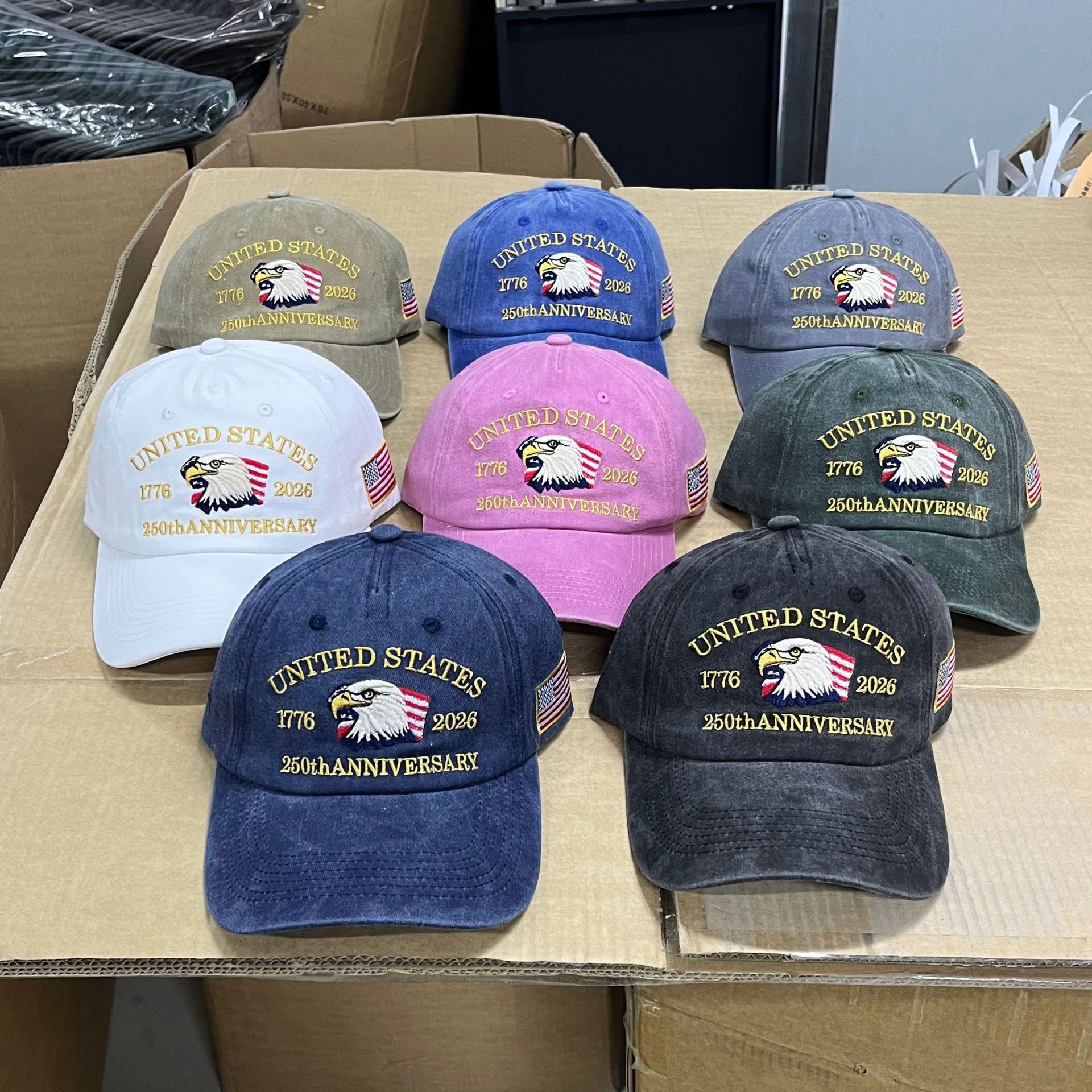 New US 250th Anniversary Cap Embroidered Hat