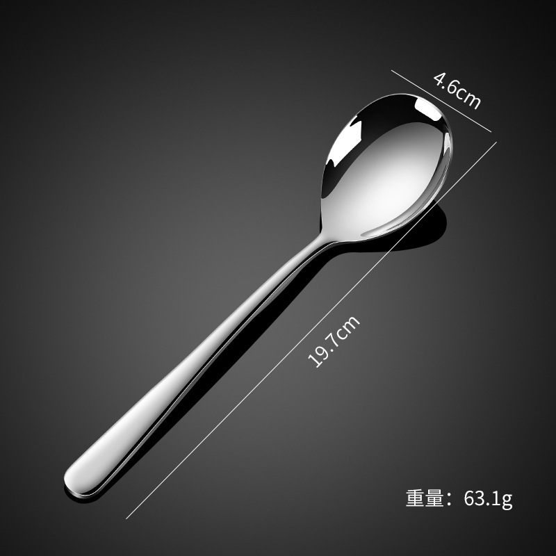 Thickened 304 stainless steel tableware knife fork spoon, elegant series, Western food set, steak knife, dinner fork, hotel supplies