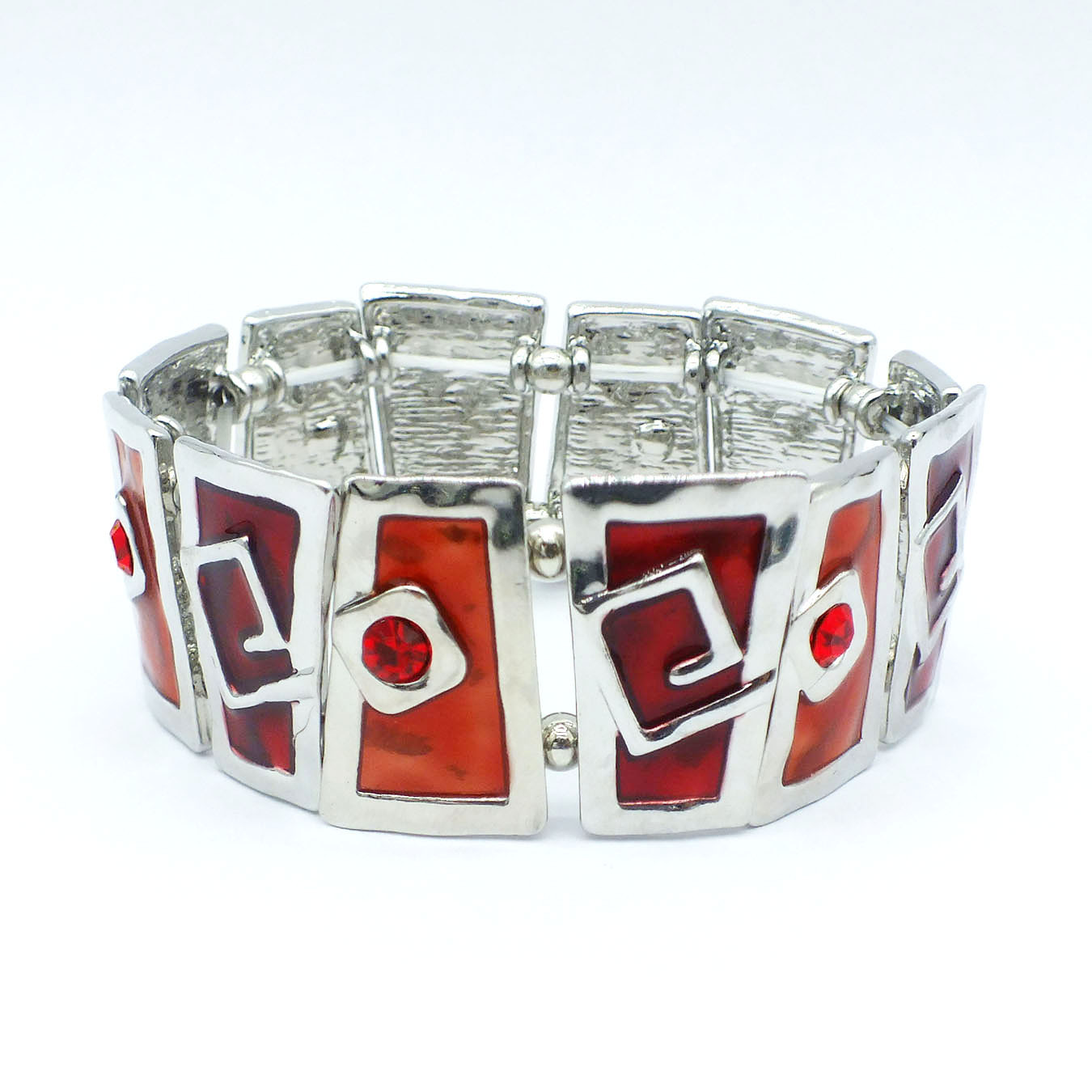 S95 Accessories Vintage Enamel Color Bracelet Oil Drop Spiral Elastic Bracelet