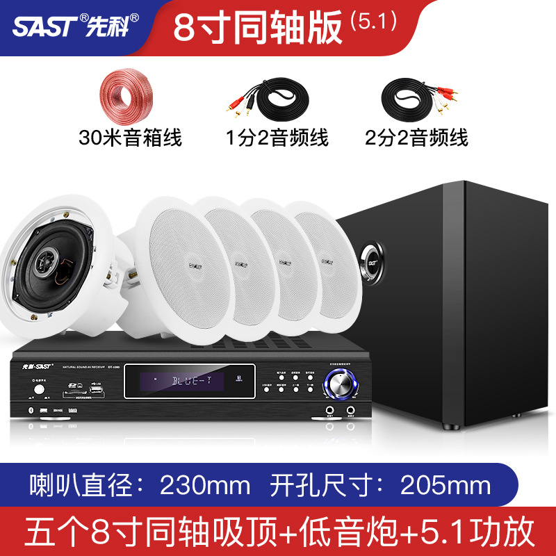5.1（8寸同轴吸顶套装）