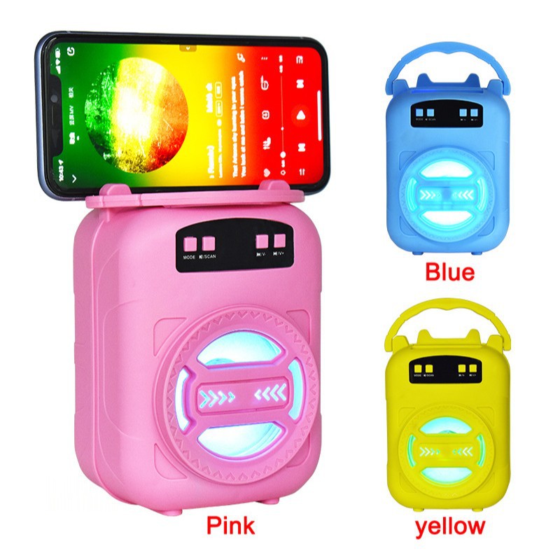 New 3-inch LM-S375 Wireless Bluetooth Speaker Outdoor Handle with Card Slot Home Portable Audio