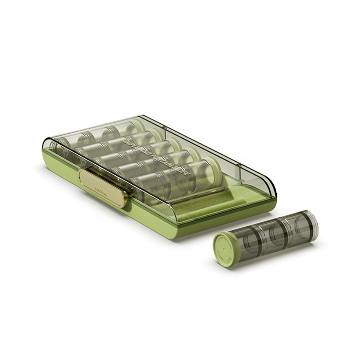 Portable large-capacity pill organizer, weekly medication storage box, portable small pill box combination set
