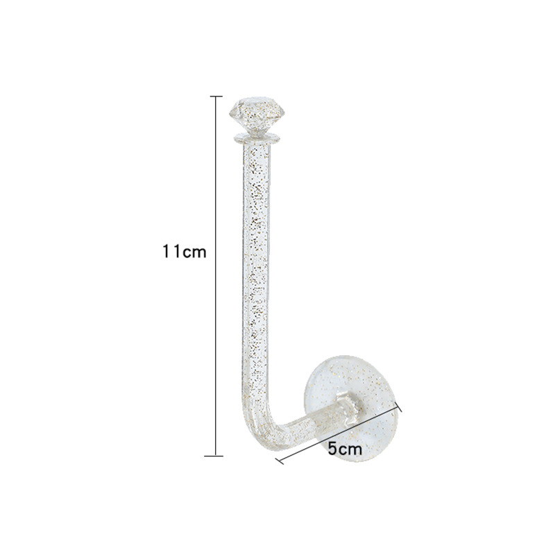 Plastic Storage Rack Hair Accessories Hair Clip Wall-Mounted Hair Tie Hook No-Drill Decorative Modern Simple