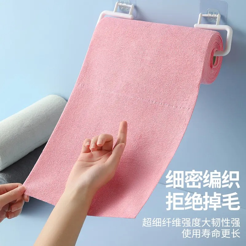Tear-off weekly disposable cloth for kitchen, lazy thickened water-absorbing pot wiping towel, hand-tear disposable dishcloth