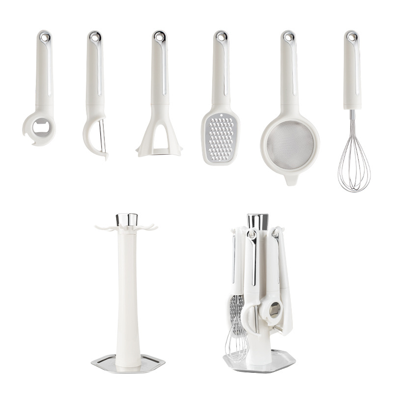 Small helper set multifunctional small tool storage rack grater egg beater bottle opener filter