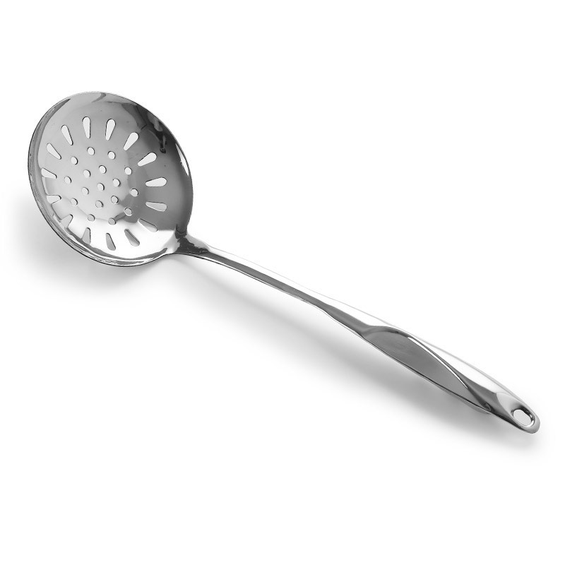 201 hollow handle stainless steel kitchenware S-shaped spatula set, slotted spoon, soup spoon, frying spatula, noodle spatula, wok spatula