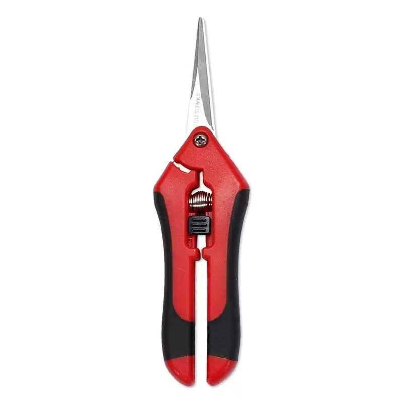 New Stainless Steel Pointed Scissors Multi-purpose Orchard Fruit Picking Scissors Garden Horticultural Flower Pruning Scissors