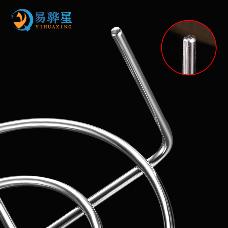 Stainless steel steaming rack multifunctional steamer rice cooker three-leg thickened steaming rack steaming grid household kitchen pot rack tool