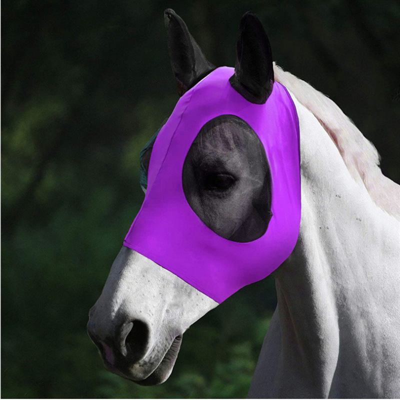 Best Selling Equestrian Horse Face Mask Mosquito Proof Fly Proof Insect Proof Elastic Horse Mask