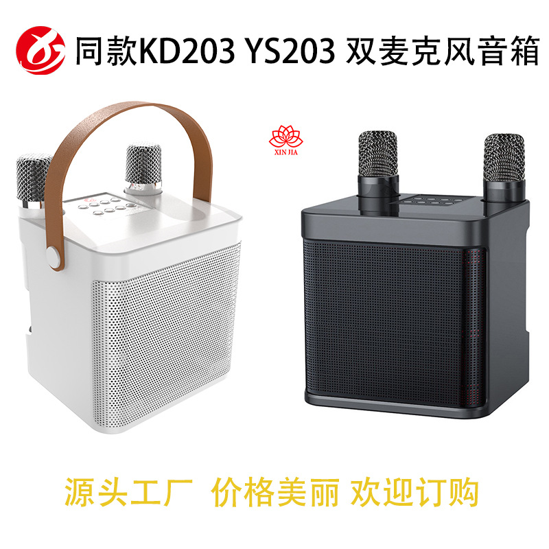 Bluetooth speaker with microphone all-in-one portable Bluetooth speaker 203 home KTV audio