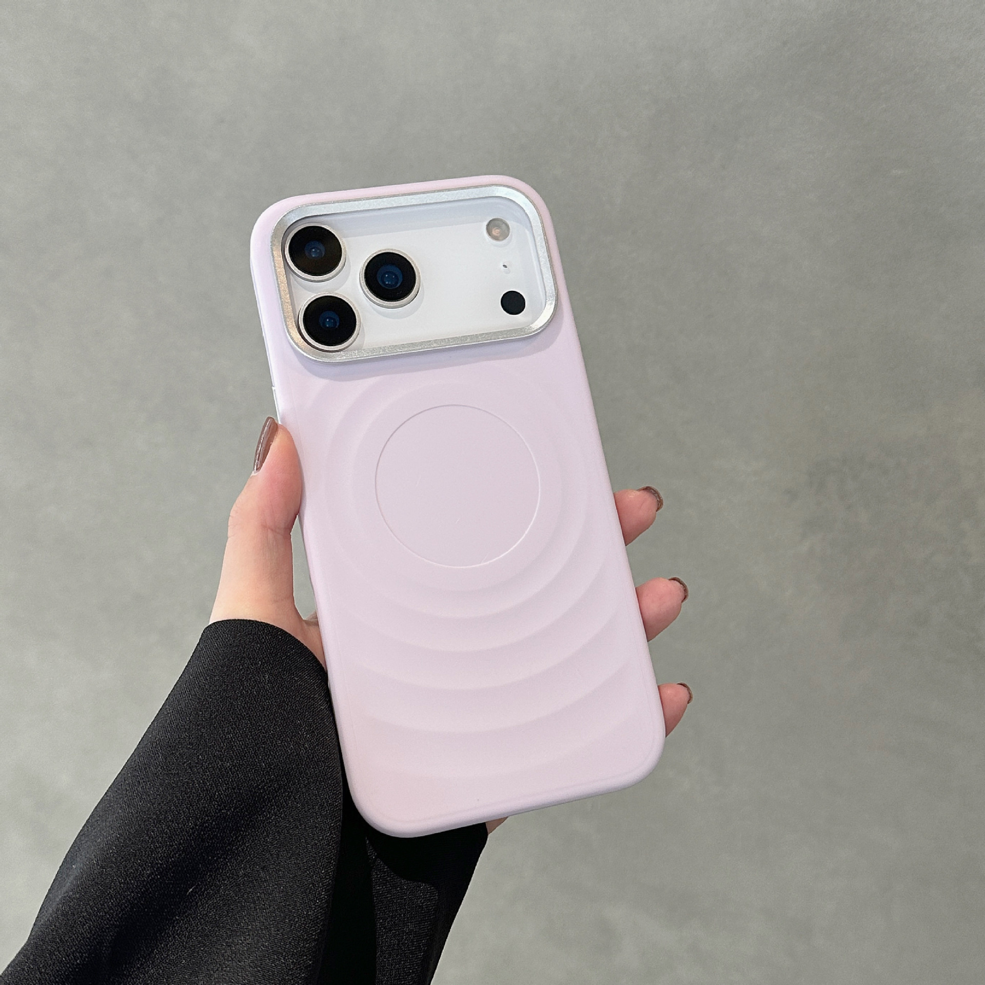 For iPhone 17 Pro Max 3D Ripple Pattern Phone Case Apple 16 Diamond Star Glitter Water Ripple Hard Case 15
