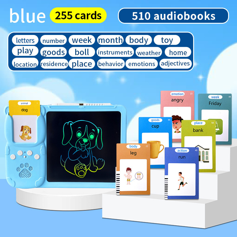 Early Education Card Machine 8.5 Inch Writing Tablet All-in-One Machine Children's English Learning Drawing Educational Toy