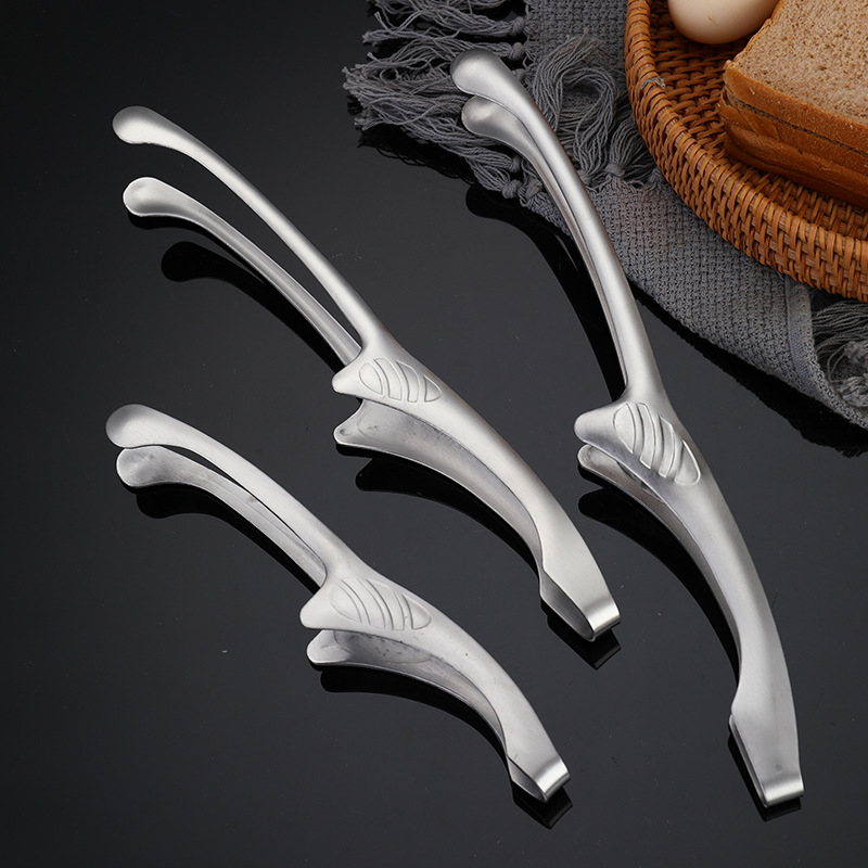 Barbecue tongs 304 stainless steel barbecue tongs grilling tongs food tongs public tongs barbecue grill shop tool