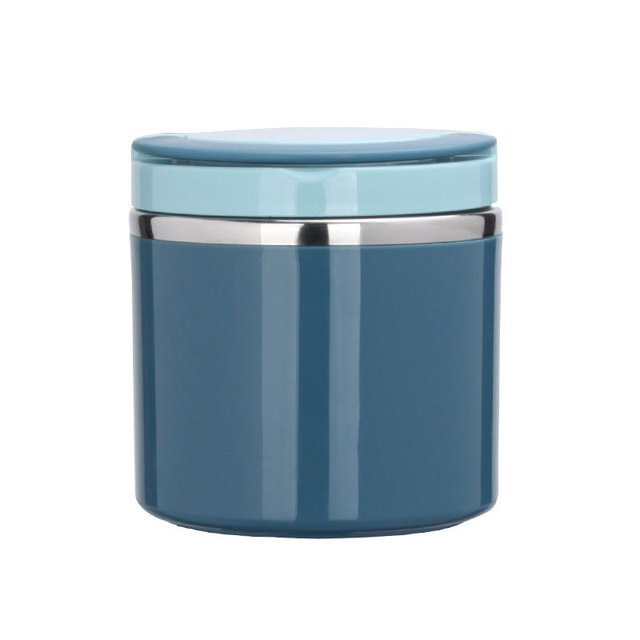 Breakfast cup, porridge cup, soup cup, stainless steel lunch box for taking meals, porridge, soup to work or school, with lid, portable