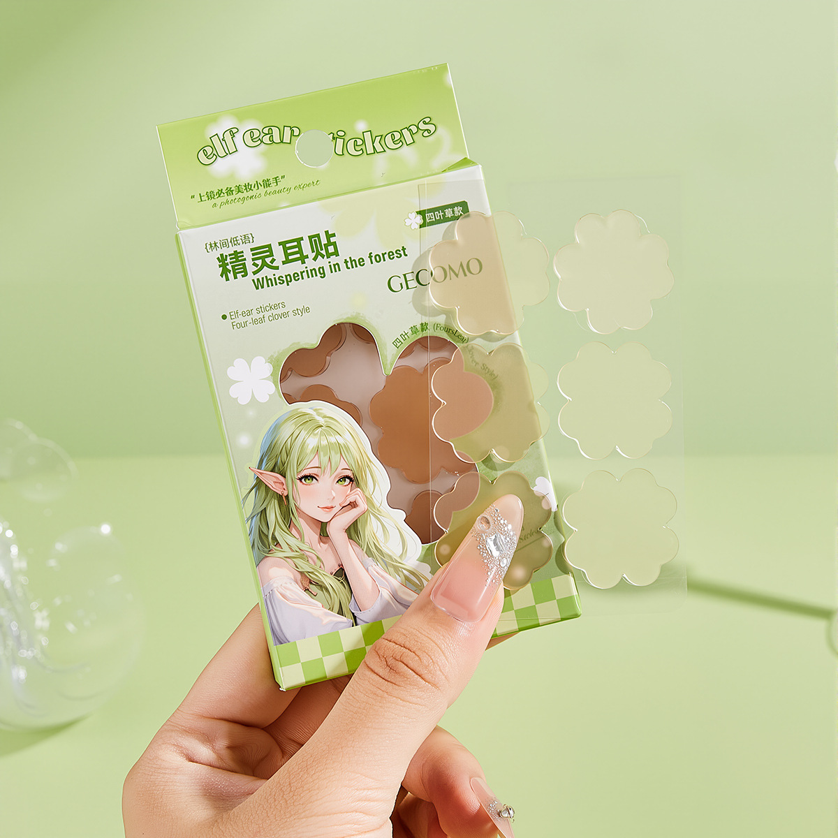 GECOMO elf ear stickers for women face slimming invisible photo support shaping standing ear stickers waterproof