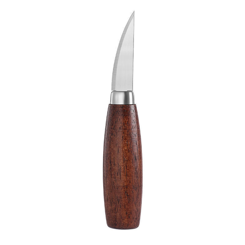 Wooden Handle Carving Knife Set Western Pastry DIY Carving Knife Pumpkin Carving Tool 5-Piece Set