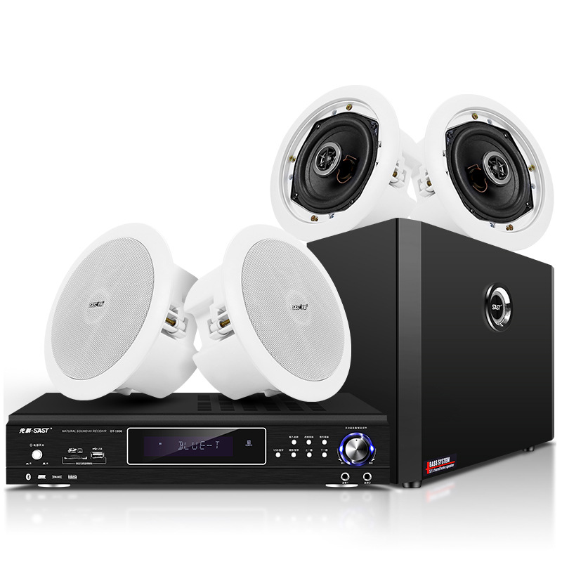 SAST 5.1 home theater audio living room ceiling 3D surround stereo embedded subwoofer amplifier ceiling set