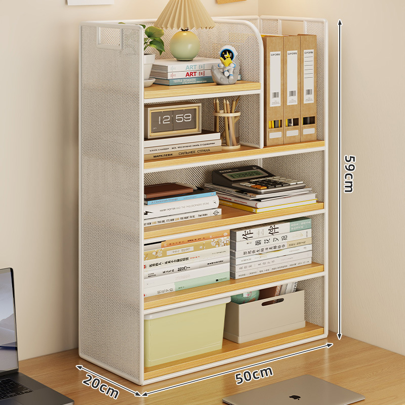 Desktop Storage Rack for Home Study Desk Book Storage Rack, Living Room Snack Rack, Cup Holder, Office Desk Organizer