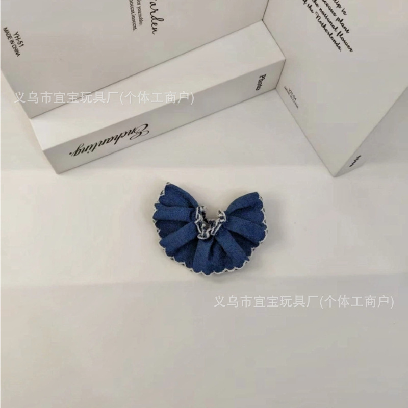 New Long Leg KT Ga Zi Sister Denim Lace Puffy Short Skirt Cute Doll Clothes Hanging Bag Decoration Accessories Matching