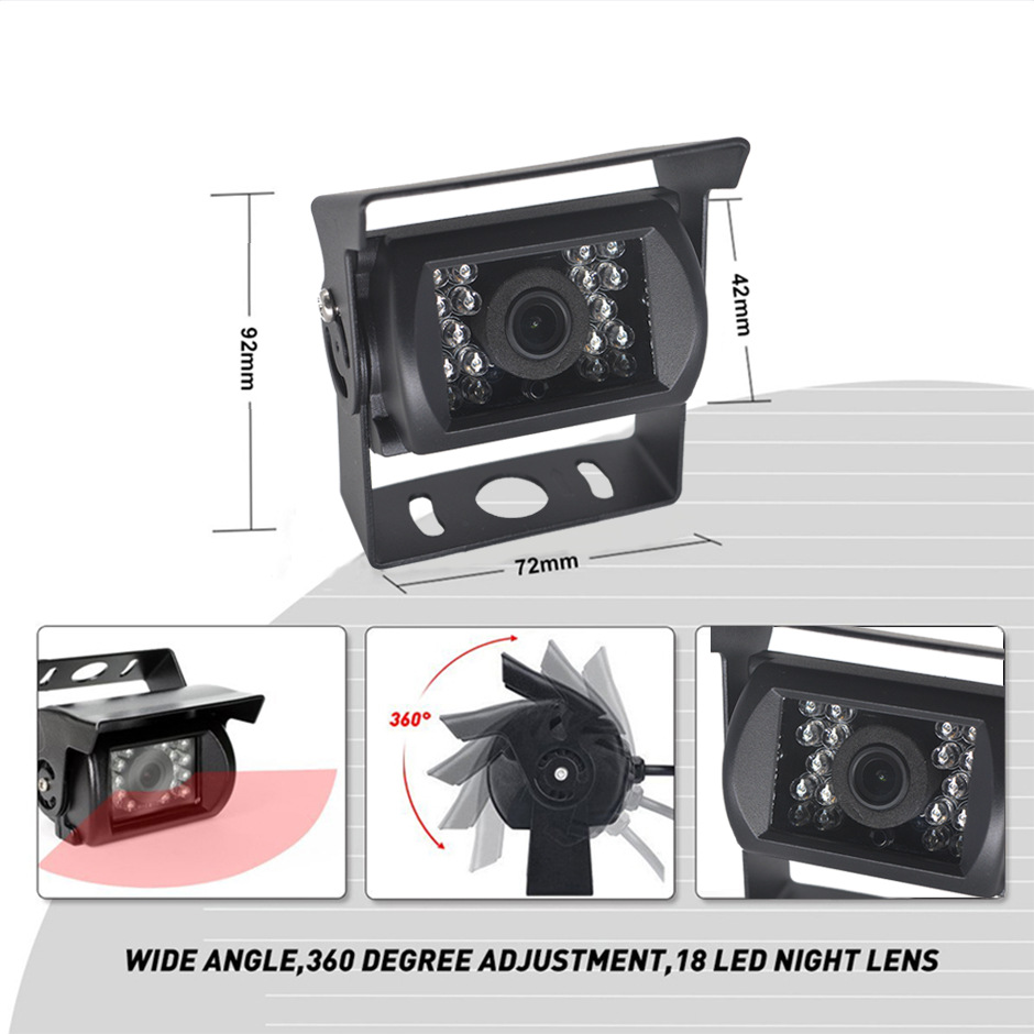 Truck reversing camera serial coaxial vehicle monitoring harvester image bus AHD1080P USB