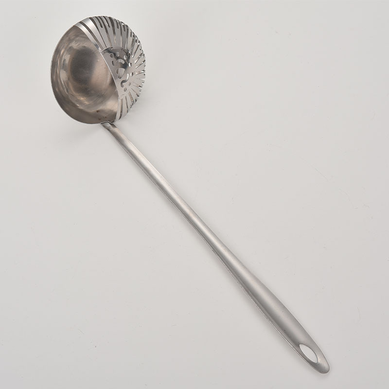 Gold Dual-Purpose Spoon and Strainer 2-in-1 Long-Handle Soup Spoon Filter Spoon Stainless Steel Hot Pot Integrated Spoon