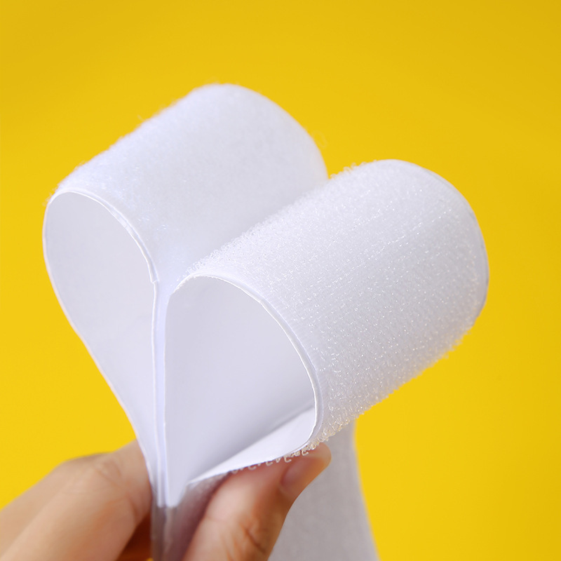 Double-Sided Velcro Tape with Adhesive Curtain Sticker Door Curtain Sticker Self-Adhesive Tape Sticky Tape Hook and Loop