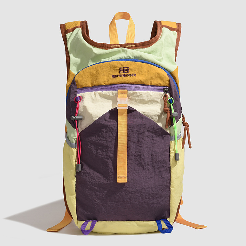 Casual lightweight large capacity double-shoulder bag outdoor nylon sports backpack new letter travel backpack