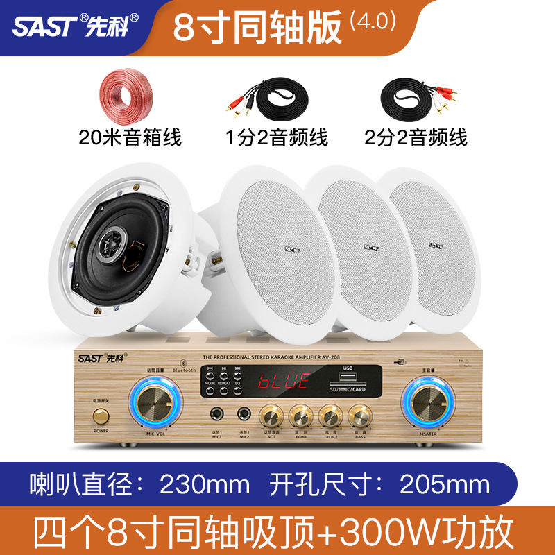 SAST 5.1 home theater audio living room ceiling 3D surround stereo embedded subwoofer amplifier ceiling set