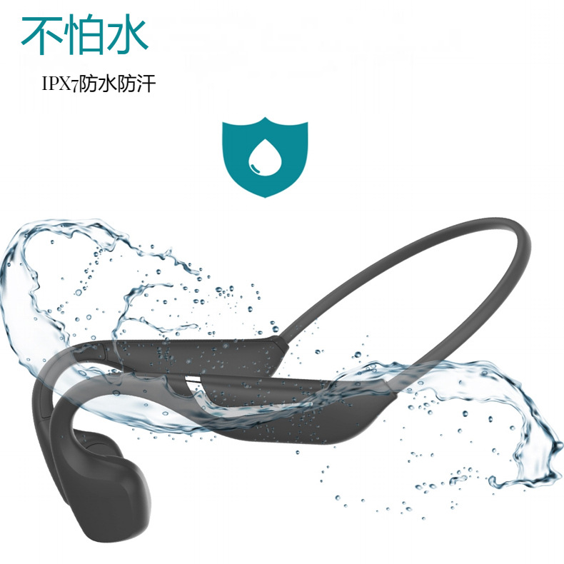 DV68 Portable Bone Conduction Wireless Bluetooth 5.3 Earphone IPX7 Waterproof Home Gift Gaming Earphone Battery Life 20H