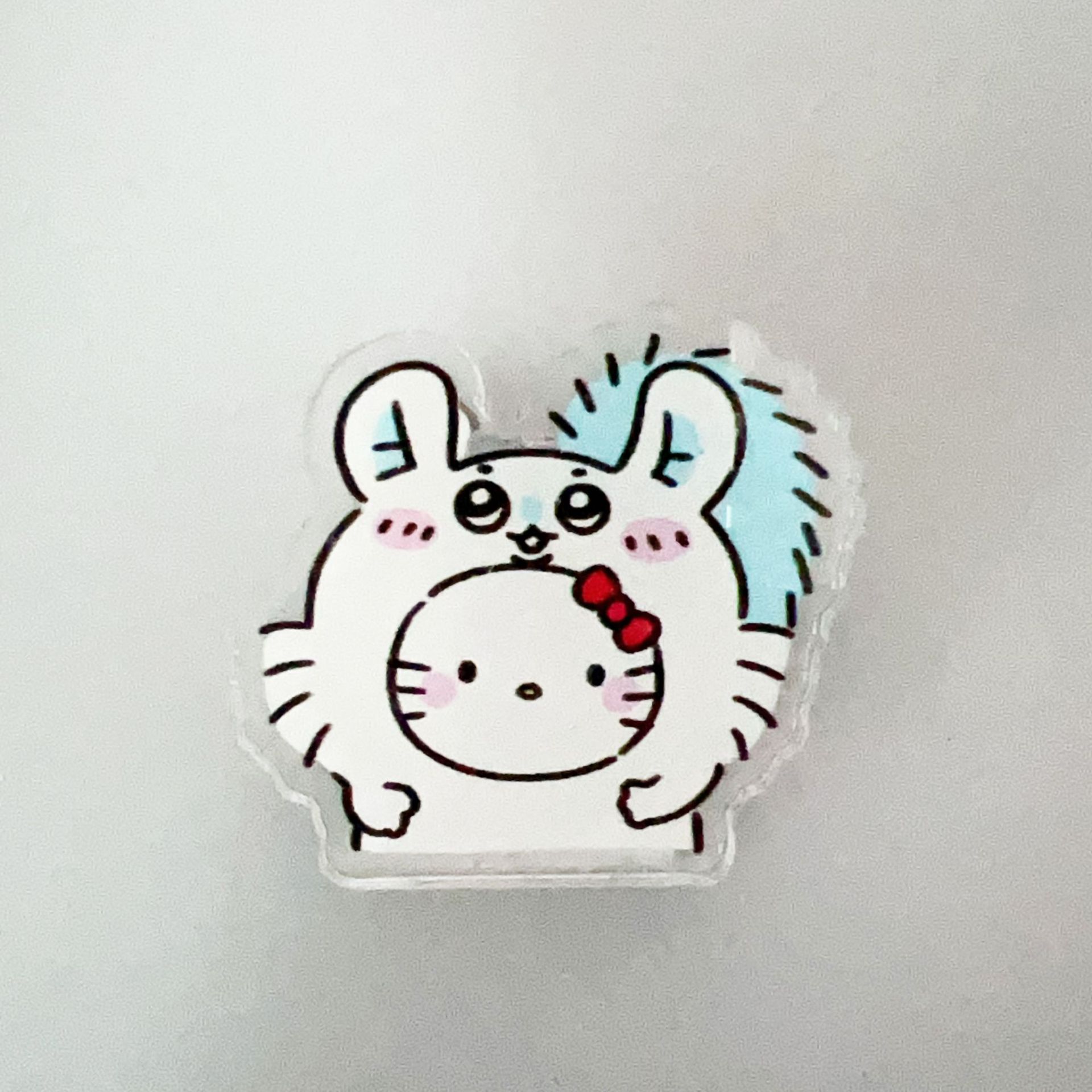 KT Collaboration Cartoon Note Clip Sanrio Cartoon Double-sided Acrylic PP Clip Exam Paper Document Clip