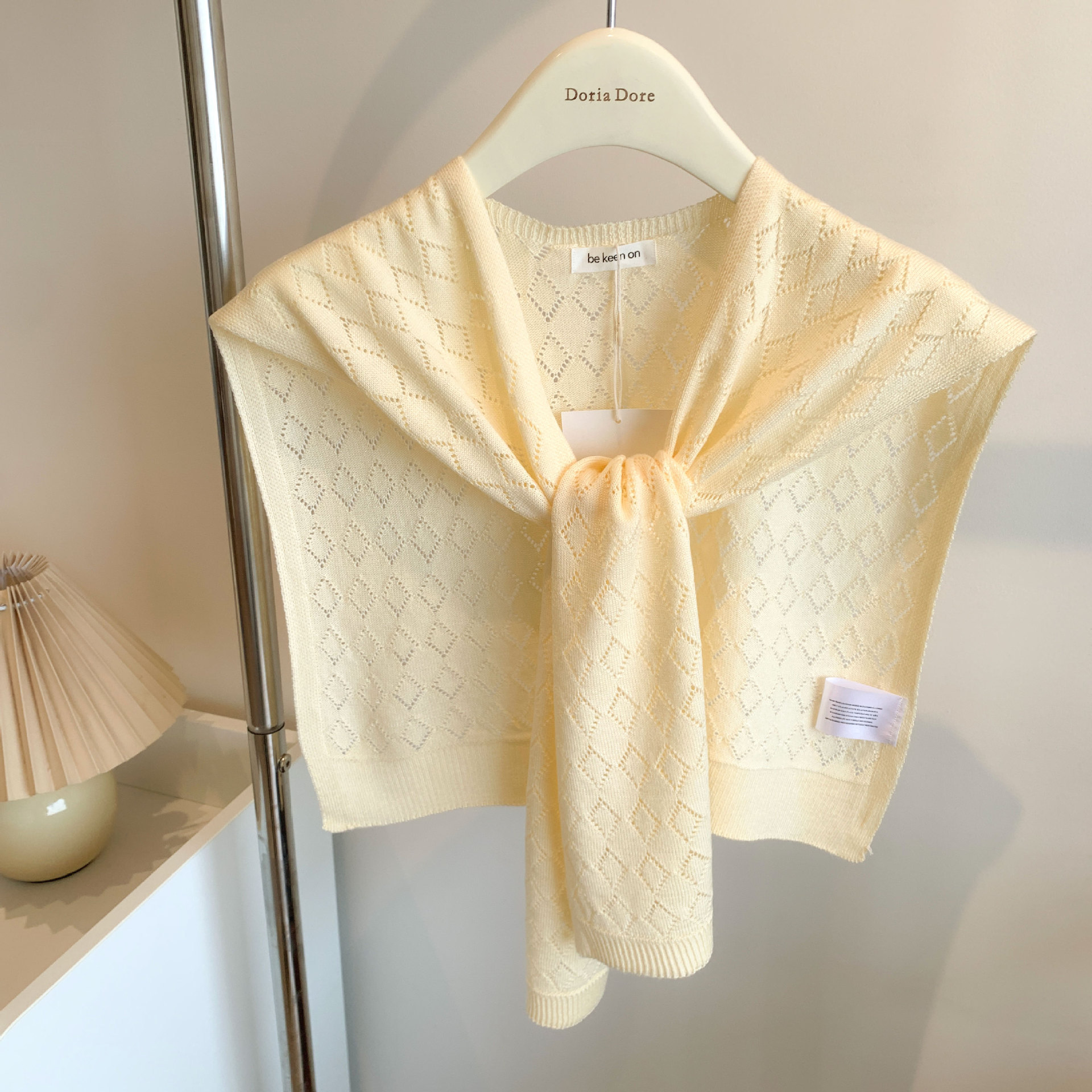 Outer layer small cape shawl, summer thin solid color sunscreen air-conditioned room shoulder cape