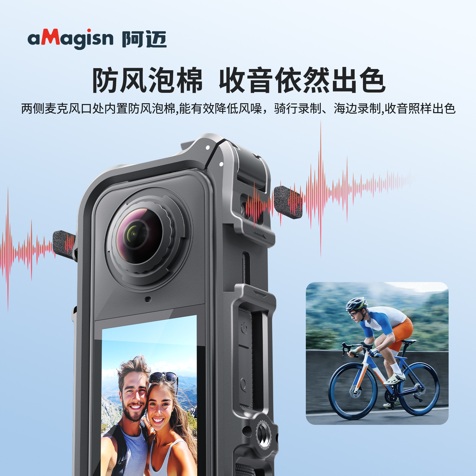 Amai for Insta360 X4 Air plastic cage, Insta360 multifunctional expansion frame, protective accessories