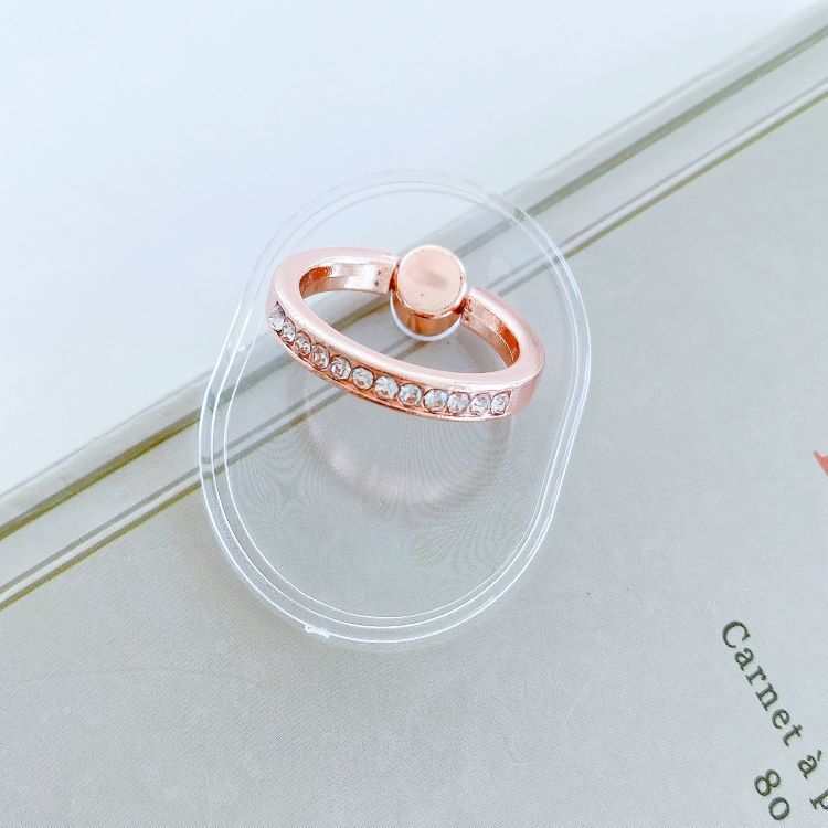 Rose gold diamond ring stand transparent acrylic ring stand transparent diamond ring buckle phone stand