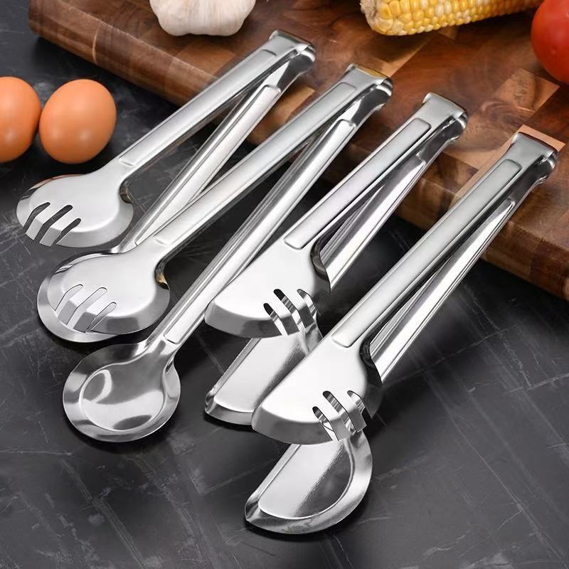 304 stainless steel half-round clip, restaurant towel clip, full-round food clip, kitchen steak barbecue food clip tool