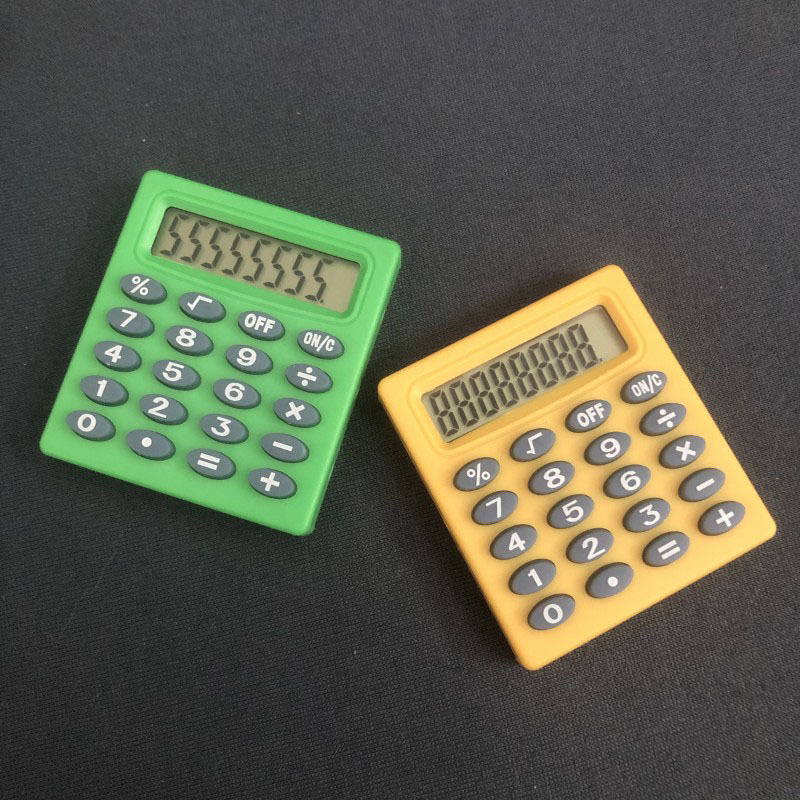 Small Square Mini Calculator Student Stationery Arithmetic Calculator Pocket 8-Digit Calculator