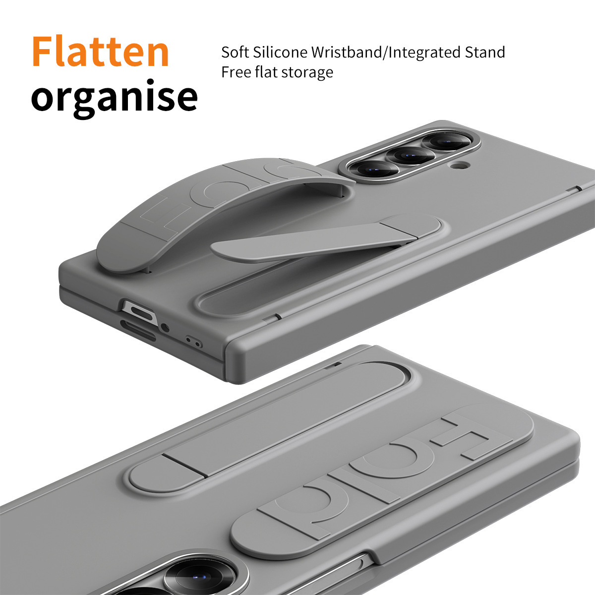 For Samsung Z Fold8 Ultra Phone Case Full Coverage Hinge Bracket Strap Z Fold7 Pen Slot Anti-Fall