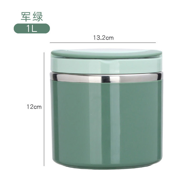 Breakfast cup, porridge cup, soup cup, stainless steel lunch box for taking meals, porridge, soup to work or school, with lid, portable
