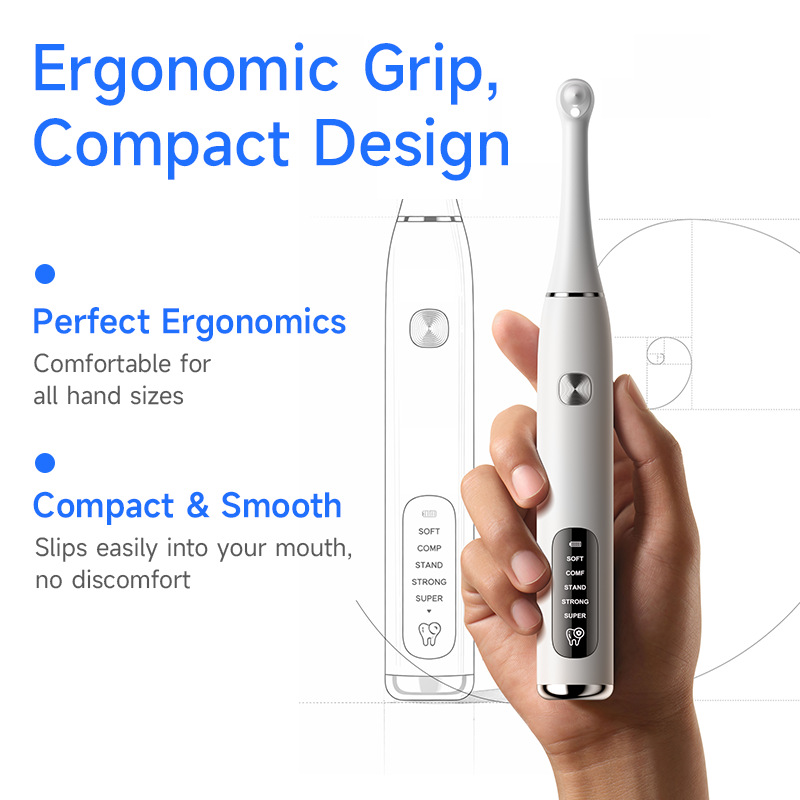 New waterproof electric teeth whitening device, tooth polisher, plaque and yellow teeth remover, oral stain cleaner