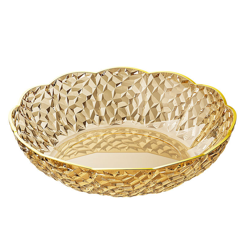 Food grade plastic fruit plate living room coffee table salad bowl sugar snack display plate