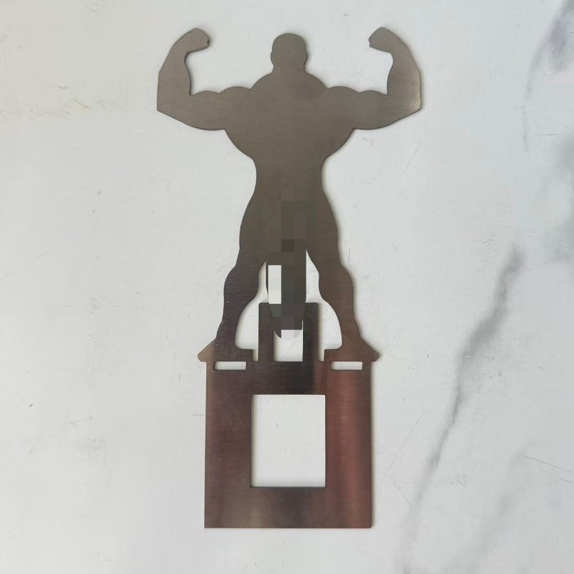 StainlessSteel BBQ SausageHolder Outdoor Human-Shaped BBQ Sausage Rack Decoration