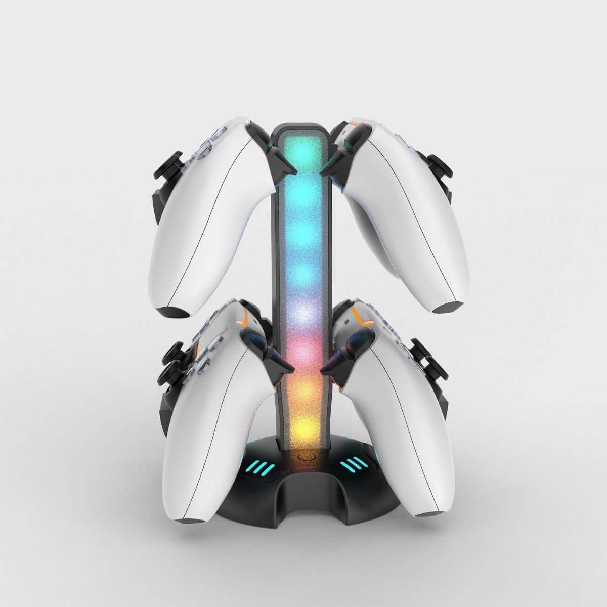 PS5 handle charging stand 4-in-1 stand handle storage stand RGB light luminous game handle display stand