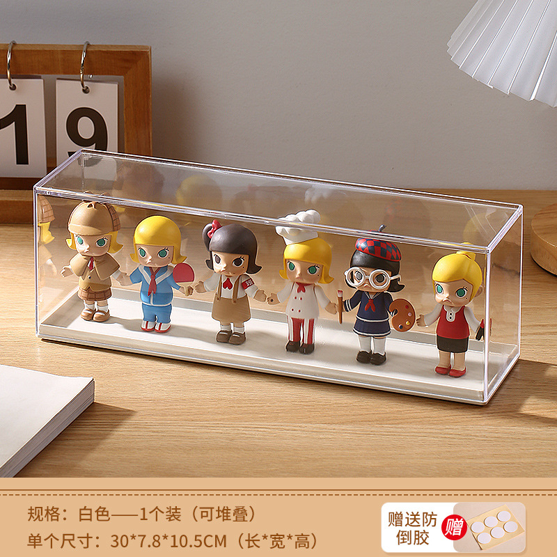Blind Box Display Case Doll Figure Acrylic Display Stand Storage Cute Particle Dust-Proof Cabinet Hand Figure Storage Box