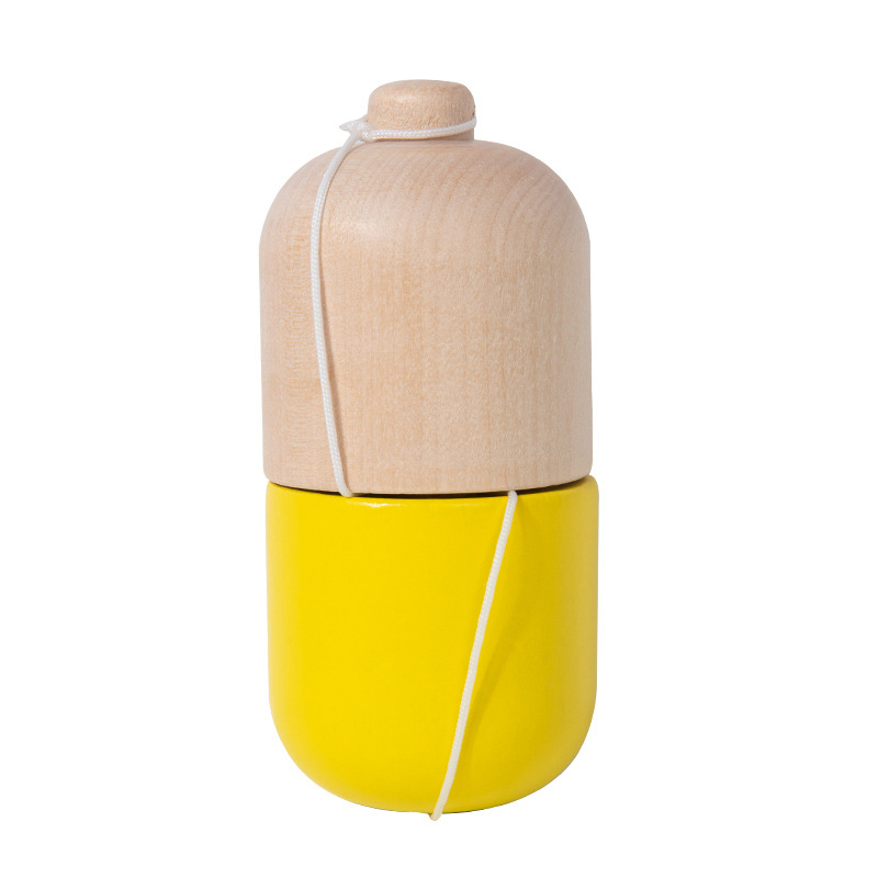 Wooden Superb Feel Skill Cup, Cracked Pill Top Cup, Sword Cup, Skill Ball and Sword Ball Interactive Toy