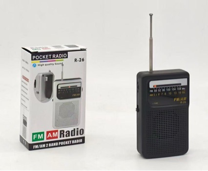 CMIK Rechargeable Radio FM Pocket Tuning Semiconductor Mini Portable Radio