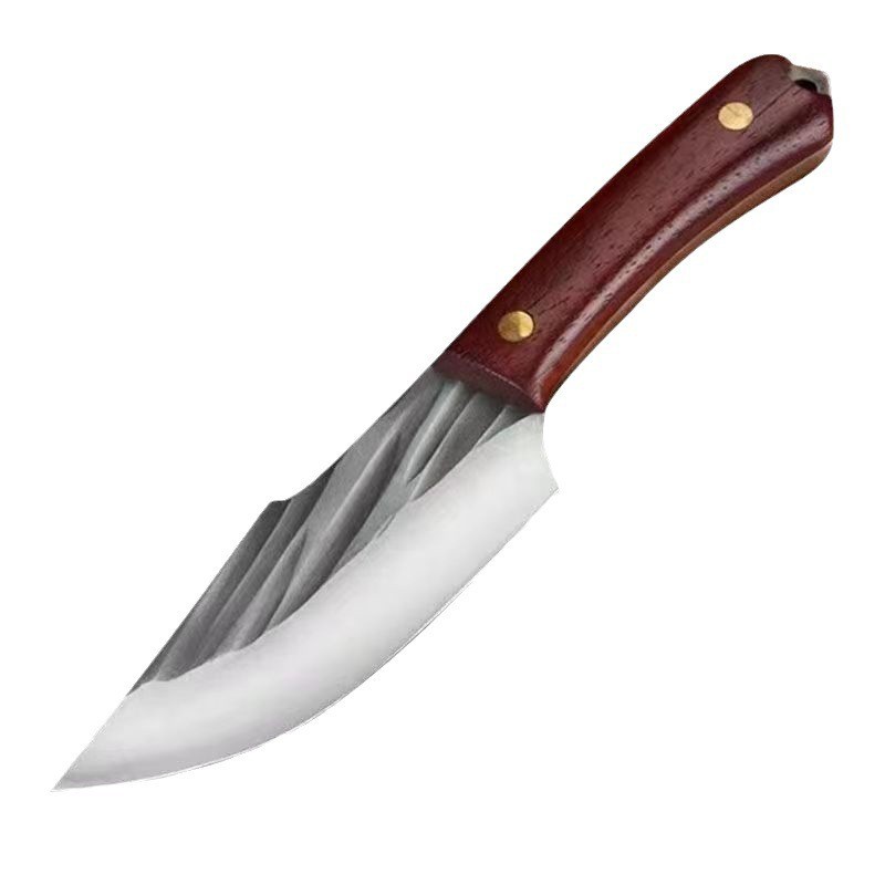 Mongolian Hand-Held Meat Knife Small Knife High Manganese Steel Forged Hand-Pulled Meat Camping Fruit Knife BBQ Knife Slaughter Special Knife