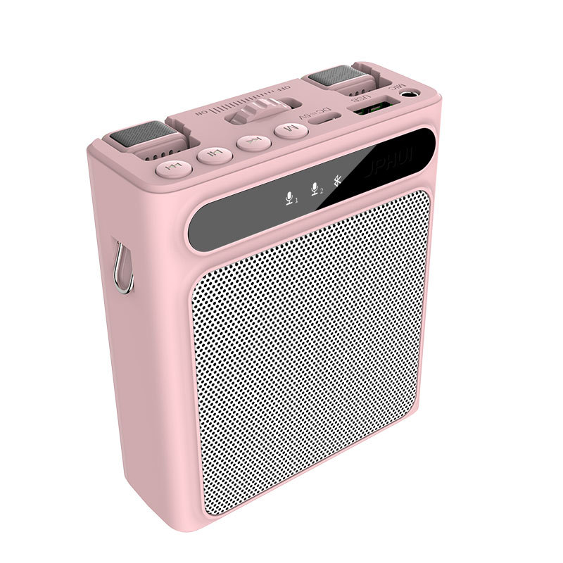 New Wireless Dual-Mic Clip-on Amplifier, Little Bee, Loud Volume, Bluetooth Speaker for Teachers, Tour Guides, Tutoring Classes