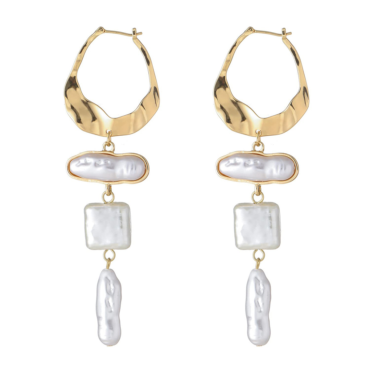 2024 new trendy earrings popular metal earrings