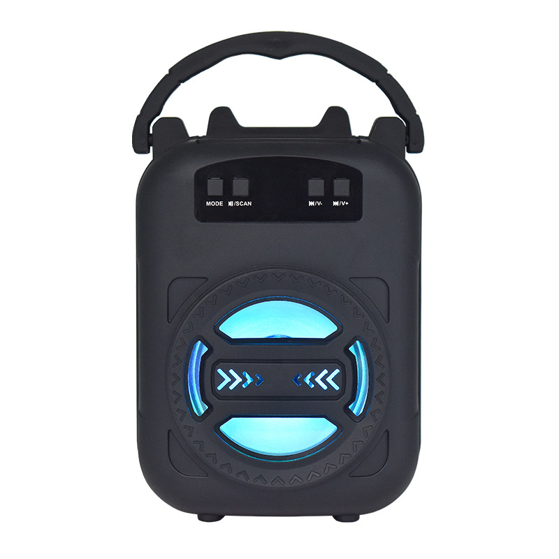 New 3-inch LM-S375 Wireless Bluetooth Speaker Outdoor Handle with Card Slot Home Portable Audio