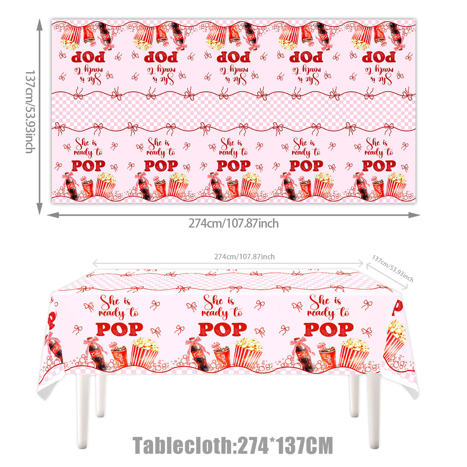 桌布1PCS 137*274CM-可乐迎婴