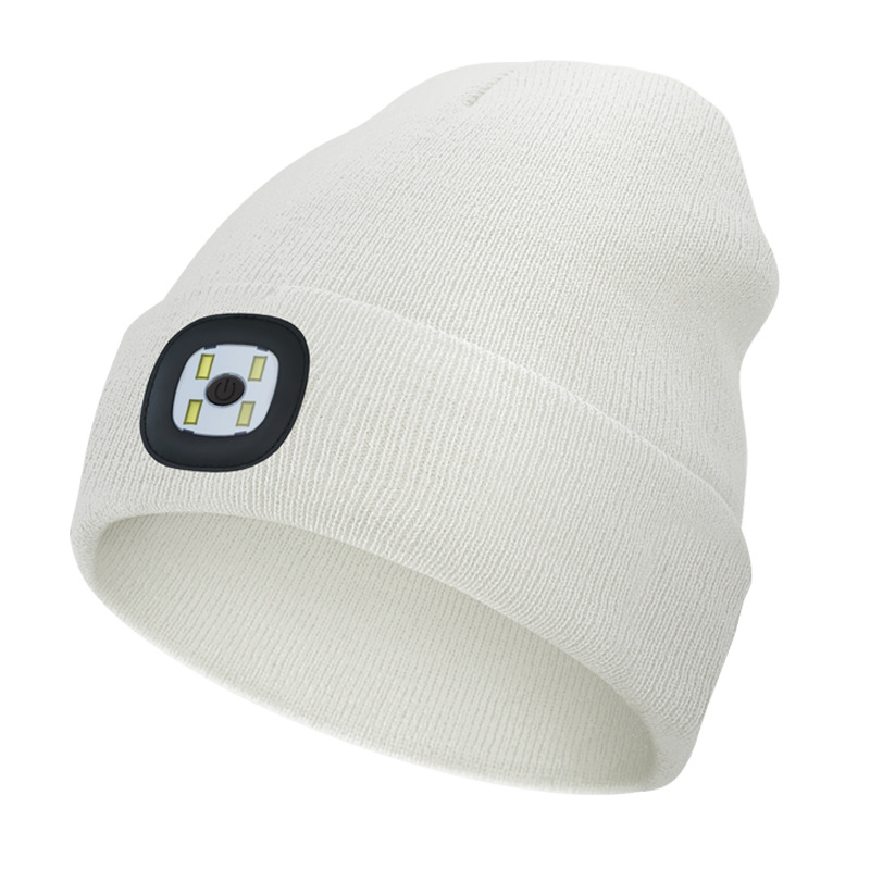 Rechargeable six-light light-up Bluetooth hat outdoor night running work holiday party LED light-up hat